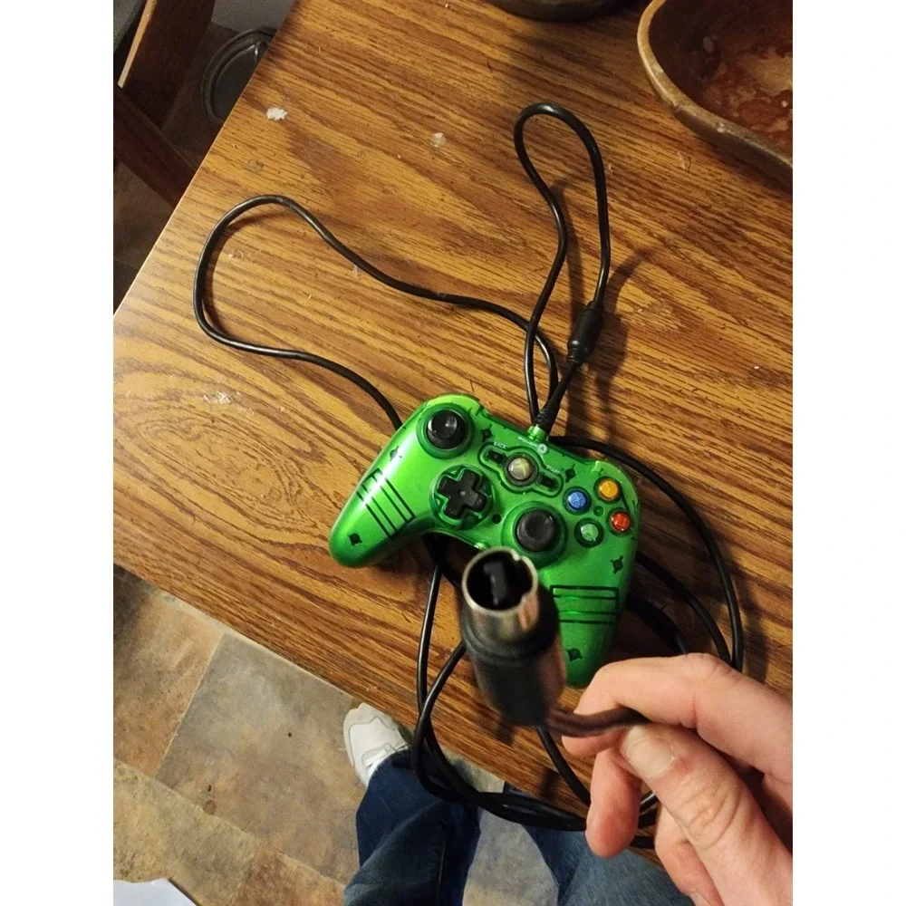 Power A Mini Pro Ex Xbox 360 Liquid Green Wired Controller Rare